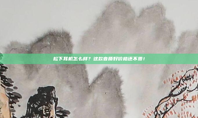 松下耳机怎么样？这款音质好价格还不贵！