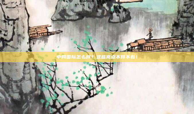 中网国际怎么样？这些亮点不得不看！