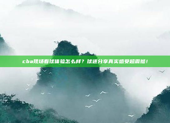 cba现场看球体验怎么样？球迷分享真实感受超震撼！