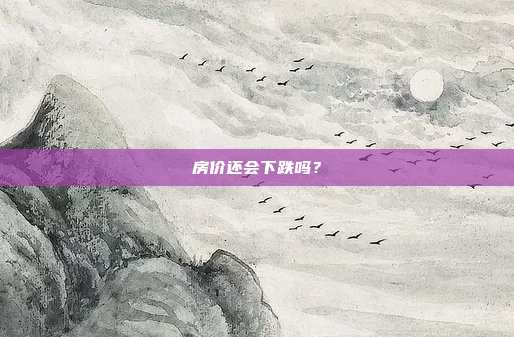 房价还会下跌吗？