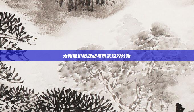 太阳能价格波动与未来趋势分析