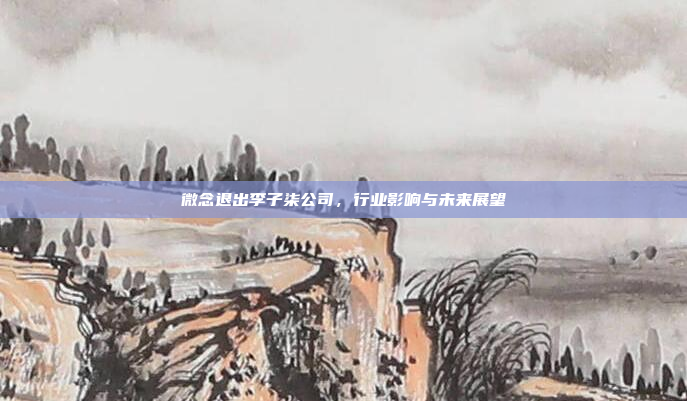 微念退出李子柒公司，行业影响与未来展望