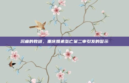 沉痛的教训，重庆姐弟坠亡案二审引发的警示
