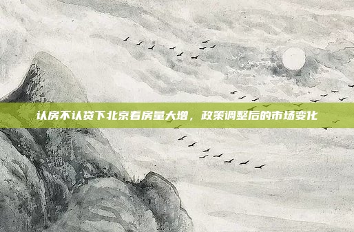 认房不认贷下北京看房量大增，政策调整后的市场变化