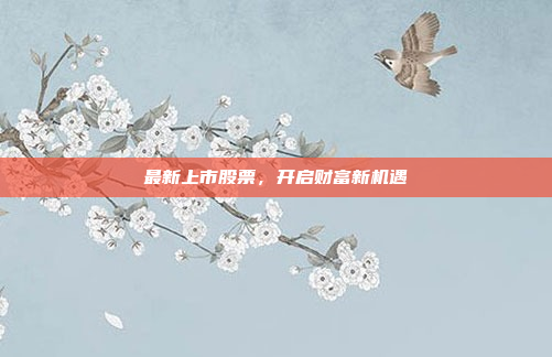 最新上市股票，开启财富新机遇