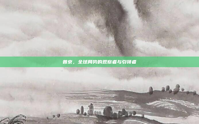 普京，全球局势的观察者与引领者