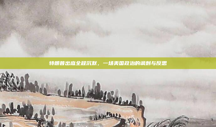 特朗普出庭全程沉默，一场美国政治的讽刺与反思