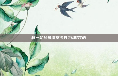 新一轮油价调整今日24时开启