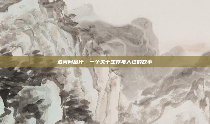逃离阿富汗，一个关于生存与人性的故事