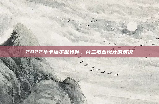 2022年卡塔尔世界杯，荷兰与西班牙的对决