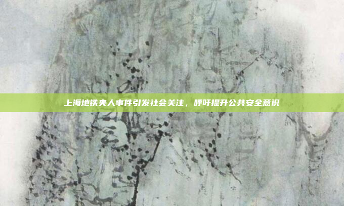 上海地铁夹人事件引发社会关注，呼吁提升公共安全意识