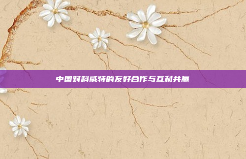 中国对科威特的友好合作与互利共赢