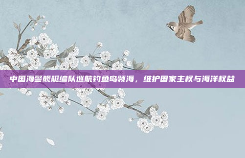 中国海警舰艇编队巡航钓鱼岛领海，维护国家主权与海洋权益