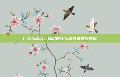 广东与浙江，经济协作与区域发展的典范