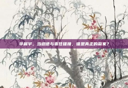 华晨宇，当道德与责任碰撞，谁是真正的赢家？
