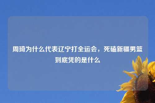周琦为什么代表辽宁打全运会，死磕新疆男篮到底凭的是什么