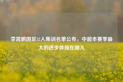 李霄鹏国足52人集训名单公布，中超本赛季最大的进步体现在哪儿