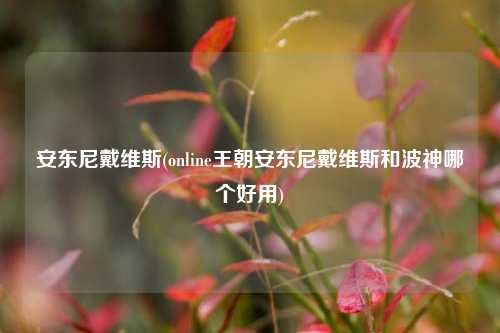 安东尼戴维斯(online王朝安东尼戴维斯和波神哪个好用)