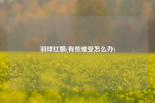 羽球红娘(有些难受怎么办)