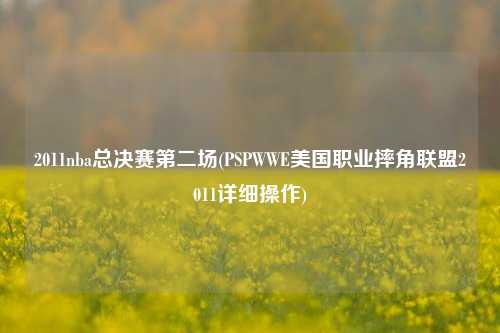 2011nba总决赛第二场(PSPWWE美国职业摔角联盟2011详细操作)