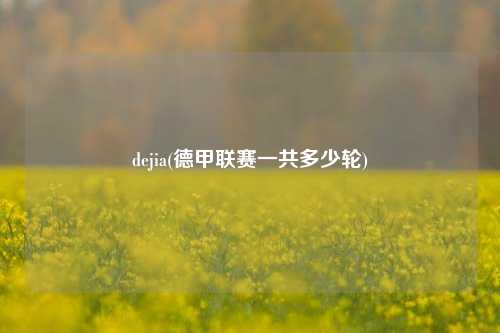 dejia(德甲联赛一共多少轮)
