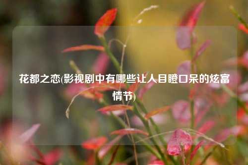 花都之恋(影视剧中有哪些让人目瞪口呆的炫富情节)