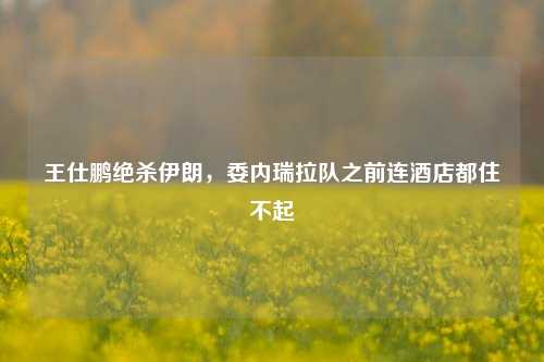 王仕鹏绝杀伊朗，委内瑞拉队之前连酒店都住不起